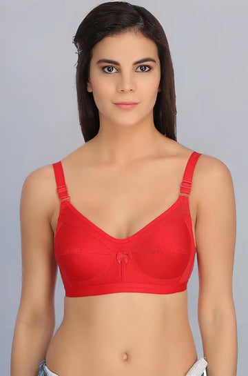 Tipsy(control) Cotton bra Red