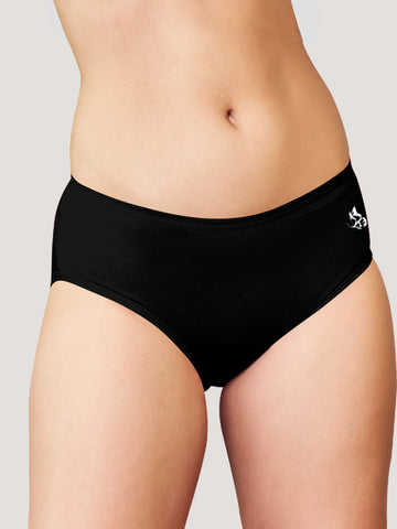 Kalyani Vami Medium Coverage Cotton Lycra Panties for Girls | Pack of 3 (dark Colour - 3 Different Colour))