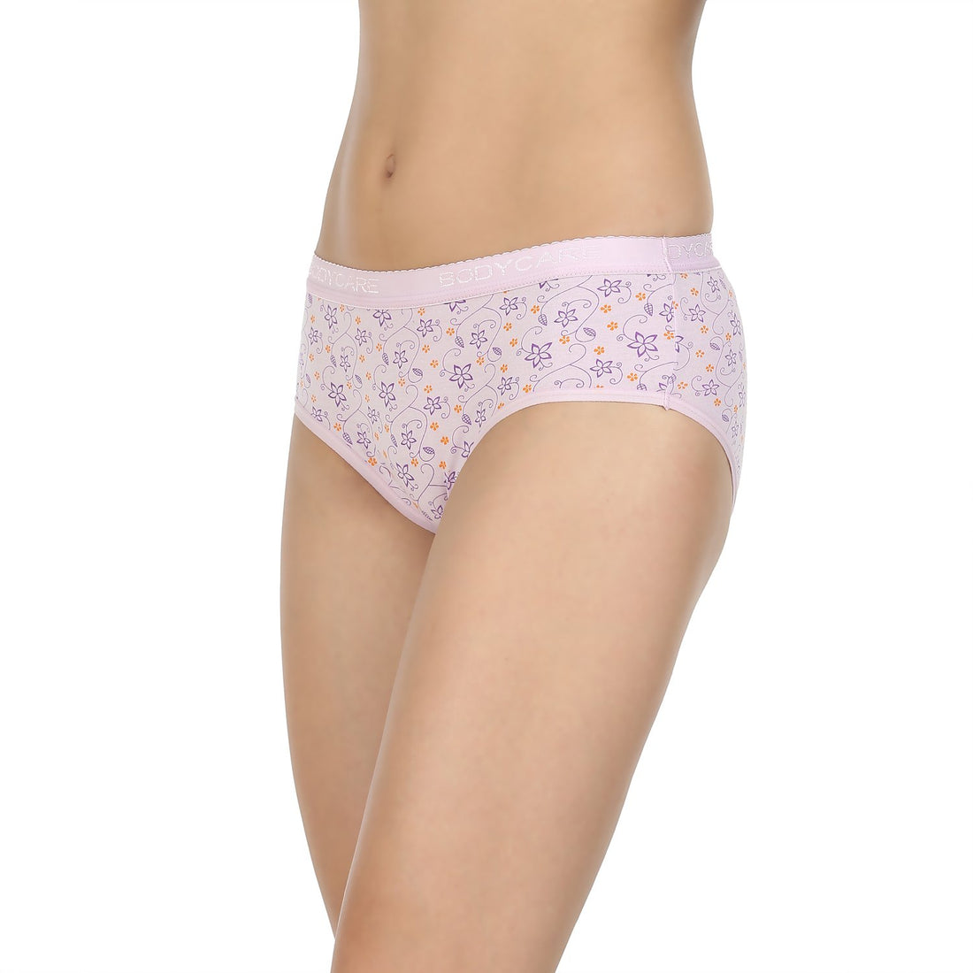 Body Care (1500) Hipster Coverage Cotton Lycra Panties for Girls | Pack of 3 (Light Colour-3 Different Colour)