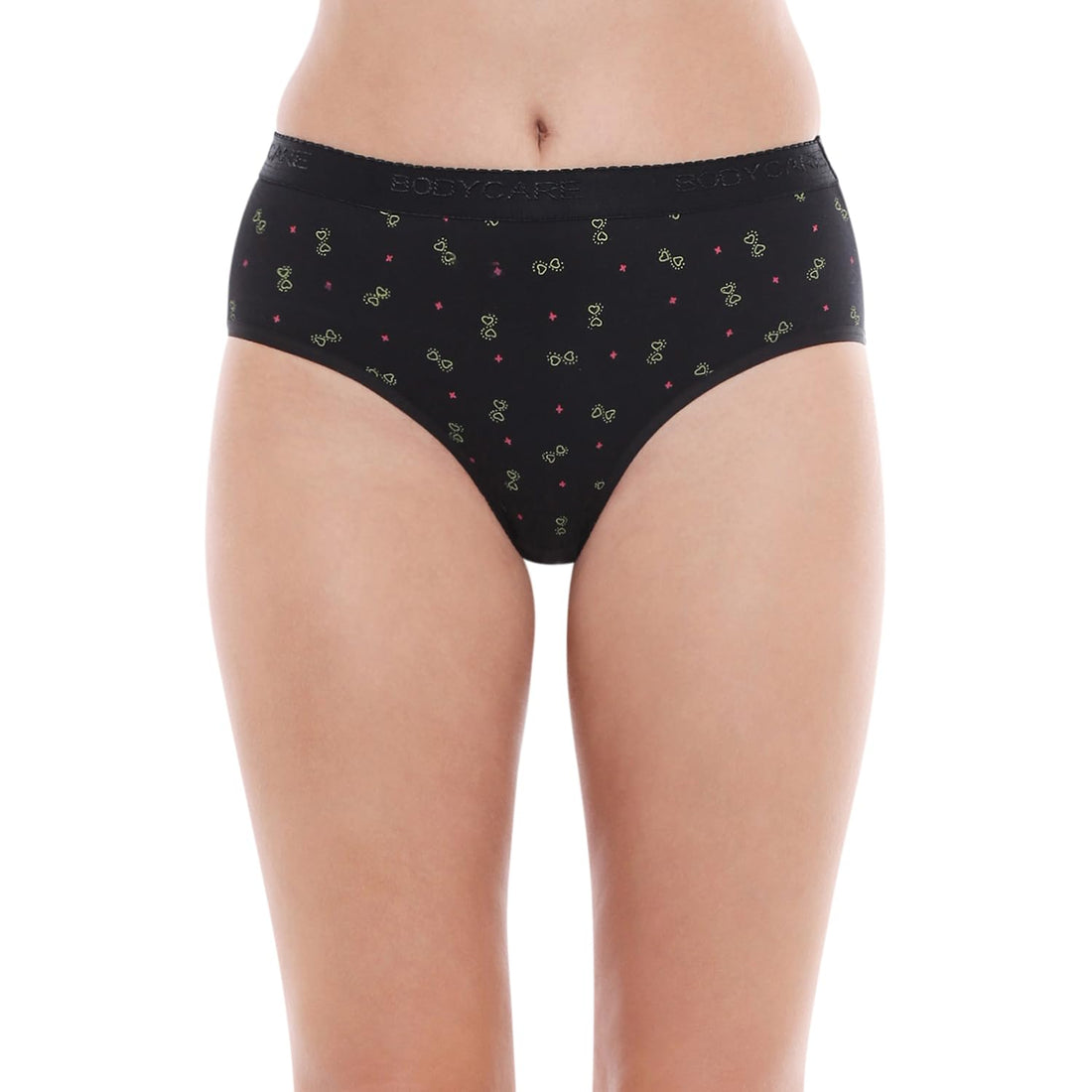 Body Care (1600) Hipster Coverage Cotton Lycra Panties for Girls | Pack of 3 (Dark Colour-3 Different Colour)