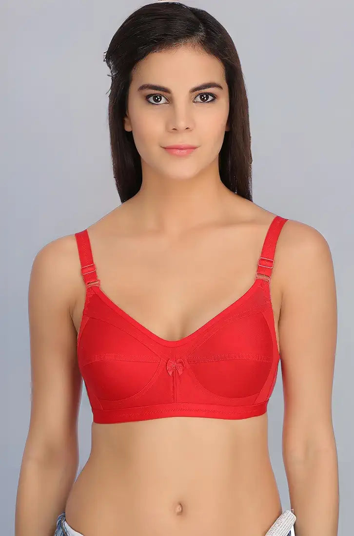 Tipsy(control) Cotton bra Red