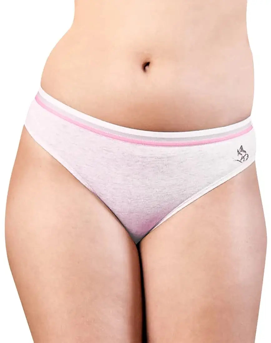 Kalyani Rumi  Medium Coverage Cotton Lycra Panties for Girls | Pack of 3 (Light Colour - 3 Different Colour))