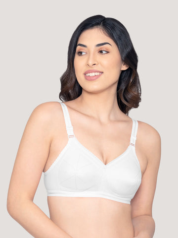 Tipsy (Comfort) Cotton bra White