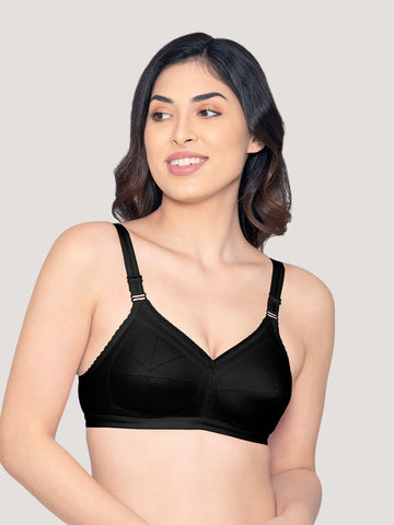 Tipsy (Comfort) Cotton bra black